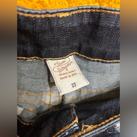 True Religion Candice Wide Leg Cuff Denim Jeans - Picture 5 of 6